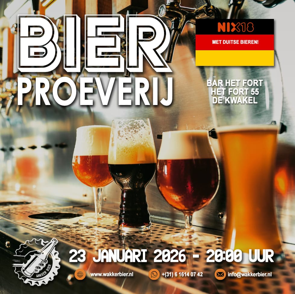 Duitse bieren in de bierproeverij in De Kwakel januari 2026
