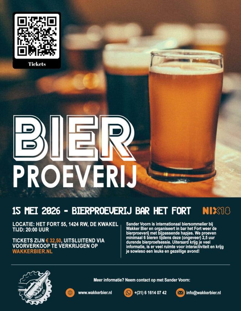 Bierproeverij De Kwakel 15 mei 2026 Bar Het Fort