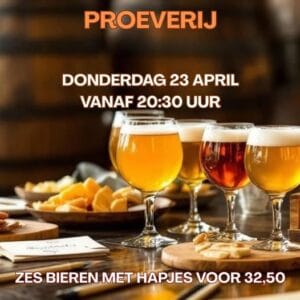 Bierproeverij Cafe Joppe Aalsmeer 23 april